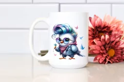 Cute Baby Dove with es Playing PNG Product Image 2