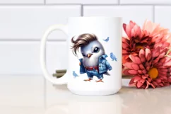 Cute Baby Dove with es Playing PNG Product Image 2