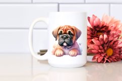 Whimsical Flowers,Bullmastiff Clipart Product Image 2