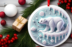 Round Christmass Ornament PNG Product Image 2