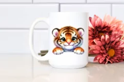 Colorful Small Baby Tiger | Sublimation | Clipart Product Image 2
