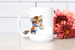 Colorful Small Baby Tiger | Sublimation | Clipart Product Image 2