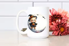 Cute Baby Bear on Moon, Transparent PNG Product Image 2