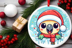 Round Christmass Ornament PNG Product Image 2