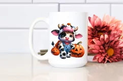 Simple Watercolor Vibrant Baby Cow Product Image 2