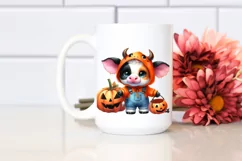 Simple Watercolor Vibrant Baby Cow Product Image 2