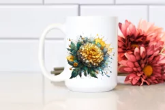 Stained Marigold Golden Insertions Clipart Product Image 2