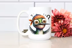 Expressive Hummingbird with Big Eyes and Bandana | Product Image 2