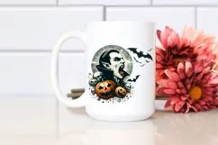Pastel Halloween Vampire Bite Watercolor PNG Product Image 2