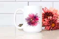 Colorful Magenta Particles Foil Stains | Clipart Product Image 2