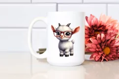 Funny Goat Standing with Big Eyes | Sublimation | Clipart Product Image 2