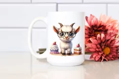 Funny Goat Standing with Big Eyes | Sublimation | Clipart Product Image 2