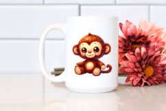 Colorful Plush Monkey Sewed Product Image 2