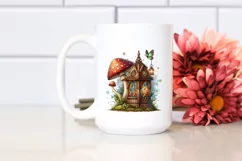 Magical Wooden Stained Mushroom PNG Product Image 2