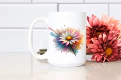 Abstract Vibrant Daisy Made of PNG Product Image 2
