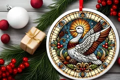 Round Christmas Ornament Sublimation|Clipart Product Image 1