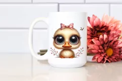 Funny Baby Duck with Big Eyes, High-Resolution PNG Product Image 2