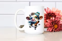 Expressive Baby Cow, Transparent PNG Product Image 2