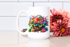 Vibrant Colorful Watercolor Basket | Sublimation | Clipart Product Image 2