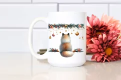 Cute Cat with Santa Hat, Transparent PNG Product Image 2