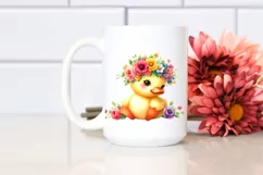 Vibrant Duck Flower Crown PNG Product Image 2