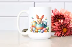 Watercolor Colorful Easter Clipart |T-shirt, Mug, Tumbler Product Image 2