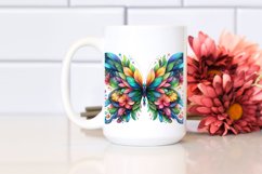 Vibrant Butterfly with Flowers PNG Product Image 2