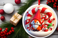 Round Christmass Ornament PNG Product Image 2