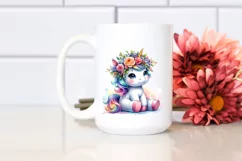 Sitting Baby Unicorn PNG Product Image 2