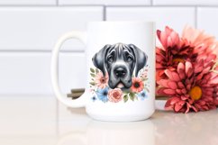 Watercolor Funny Baby Great Dane | Clipart Product Image 2