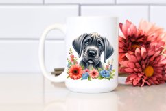 Watercolor Funny Baby Great Dane | Clipart Product Image 2