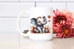 Cute Funny Baby Elephant | Detailed Clipart Product Image 2