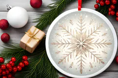 Round Christmass Ornament PNG Product Image 2