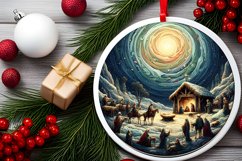 Round Christmas Ornament Sublimation|Clipart Product Image 2