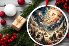Round Christmas Ornament Sublimation|Clipart Product Image 1