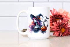 Halloween Witch in Pastel Colors | Sublimation | Clipart Product Image 2