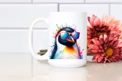 Colorful Penguin Sunglasses Painting Product Image 2