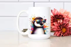 Colorful Penguin with Sunglasses | Quirky Artistic Style Product Image 2