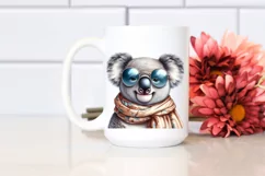 Detailed Watercolor Koala Smiling | Sublimation Clipart Product Image 2