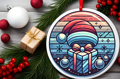 Round Christmass Ornament PNG Product Image 2
