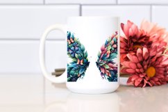 Vibrant Butterfly with Flowers PNG Product Image 2