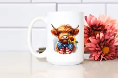 Caricature-like Highland Cow Clipart Product Image 2