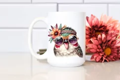 Detailed Watercolor Hummingbird Boho | Sublimation Clipart Product Image 2