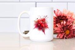 Colorful Redish Particles Metalic Insertions Clipart Product Image 2