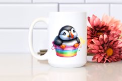 Colorful Baby Puffin Colorful Plastic Bucket | Sublimation | Product Image 2
