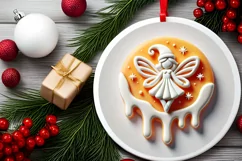 Round Christmas Ornament Sublimation|Clipart Product Image 1