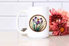 Stained Crocus with Metallic Insertions | Sublimation Product Image 2