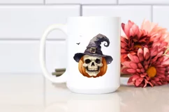 Funny Halloween Skull Clipart, Transparent PNG Product Image 2