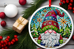 Round Christmass Ornament PNG Product Image 2