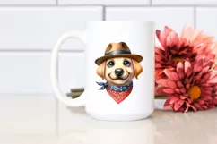 Expressive Labrador Goofy Smile Watercolor Clipart Product Image 2